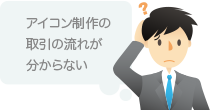 アイコン制作の取引の流れがわからない